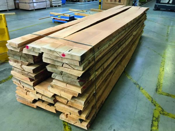 Schnittholz europäisch Buche gedämpft lose Ware kammergetrocknet