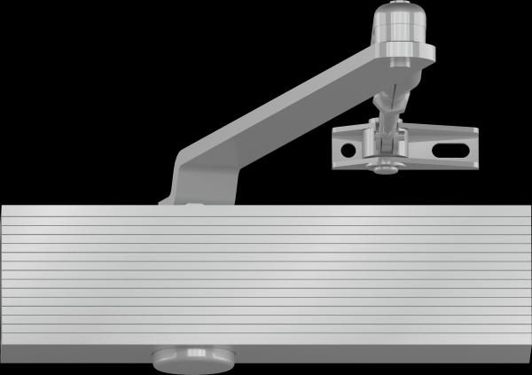 Scherenschließer ECO Türbreite < 1100 mm TS14 Silber RAL 9006